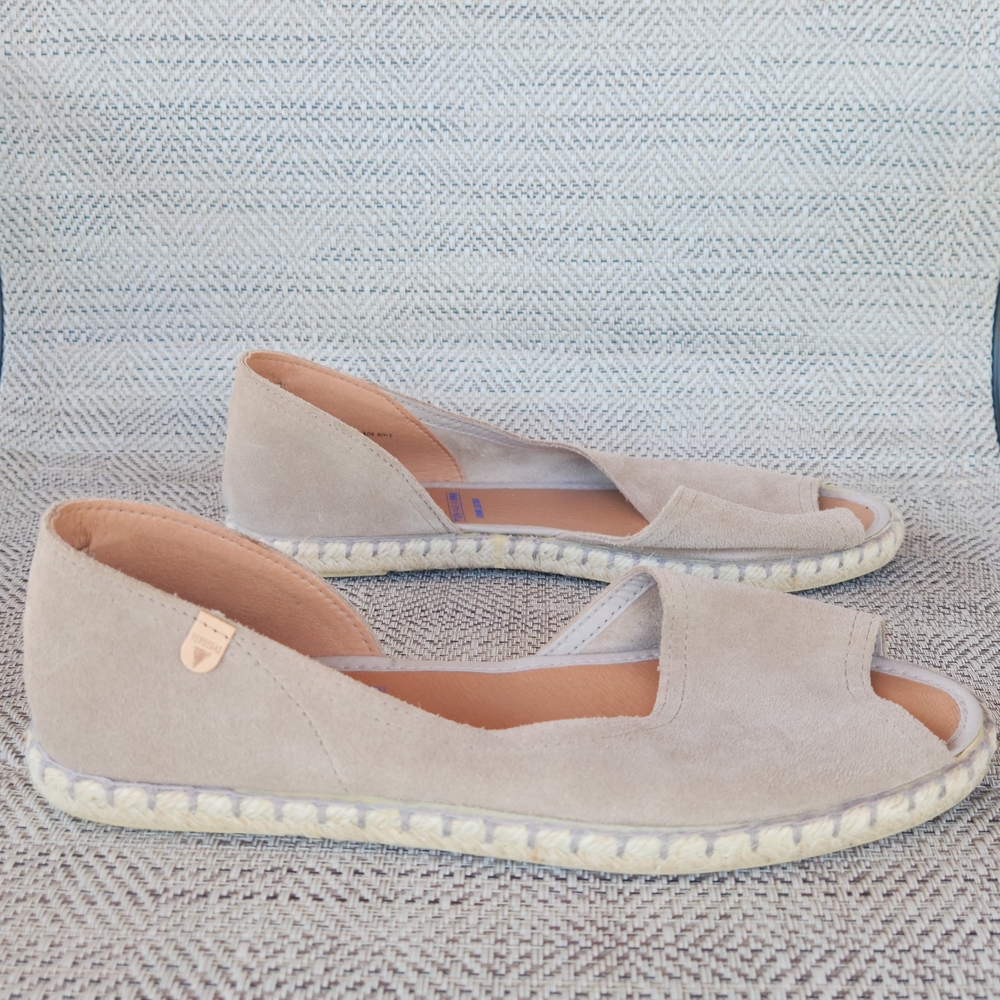 Chic Beige Espadrille Flats
